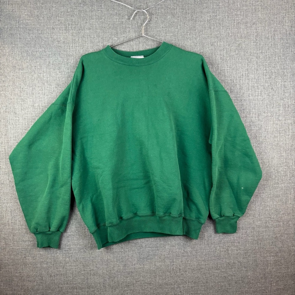 Vintage Hanes Sweatshirt Mens Large Premium Weight Pullover Crewneck 90s‎